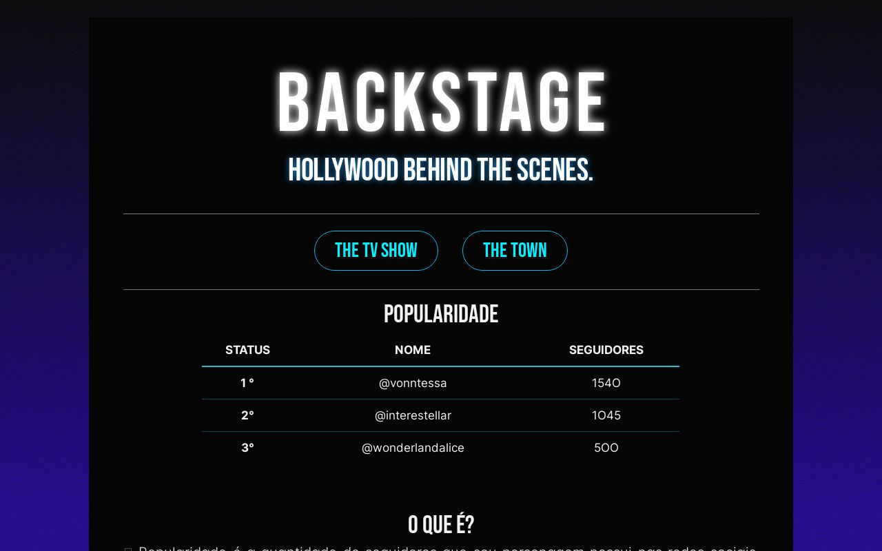 Carrd profile picture for @backstage